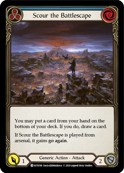 3x Scour the Battlescape (Blue) (Unlimited)