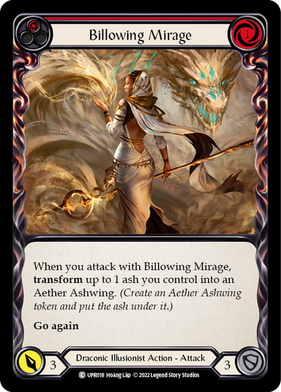 Billowing Mirage (Red) Rainbow Foil