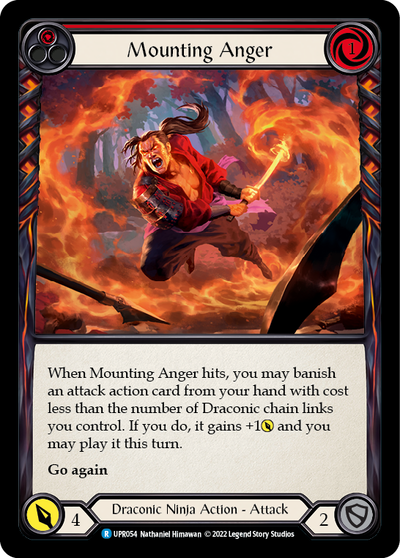 Mounting Anger (Red) Rainbow Foil