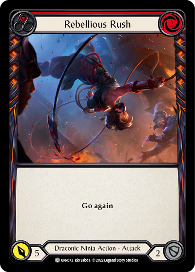 Rebellious Rush (Red) Rainbow Foil