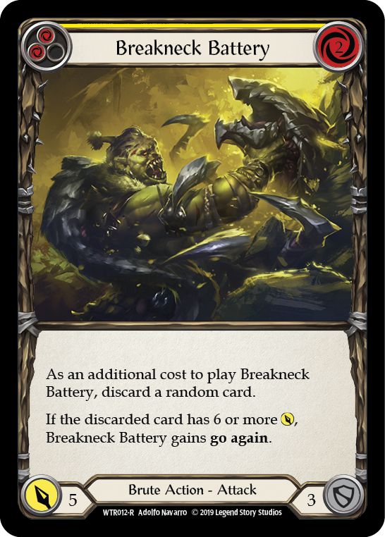 Breakneck Battery (Yellow) Rainbow Foil Alpha