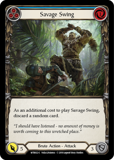 Savage Swing (Blue) Rainbow Foil Alpha