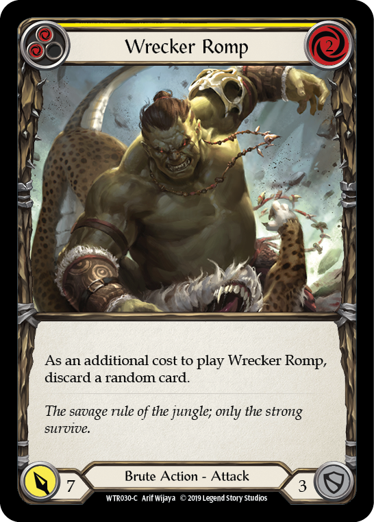 Wrecker Romp (Yellow) Rainbow Foil Alpha