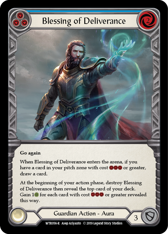 Blessing of Deliverance (Blue) Rainbow Foil Alpha