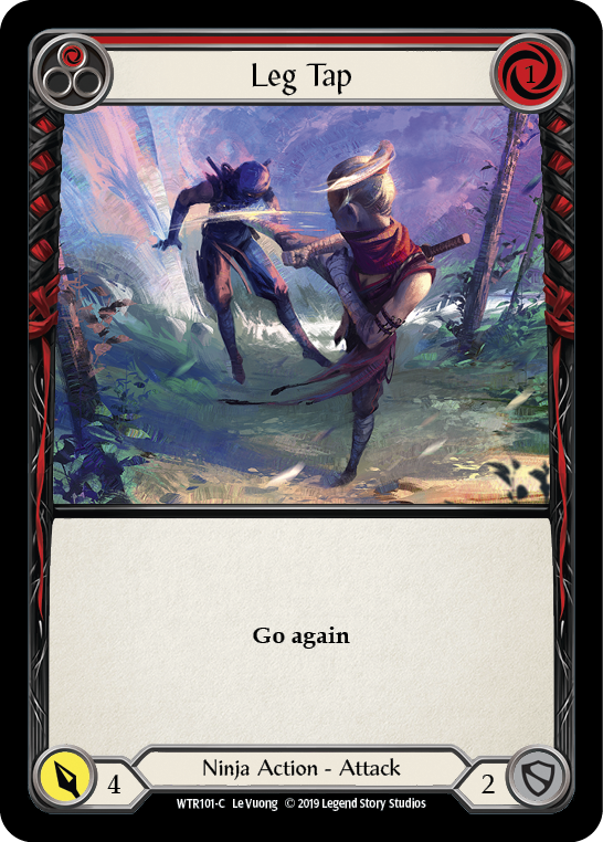 Leg Tap (Red) Rainbow Foil Alpha