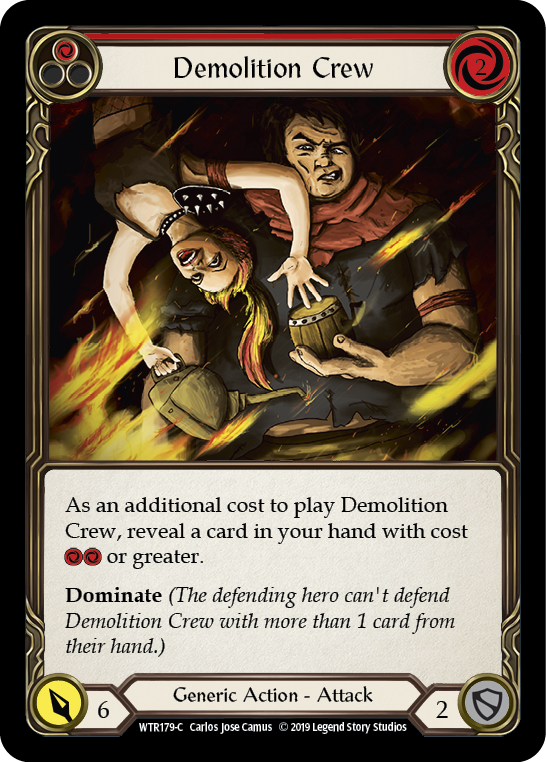 Demolition Crew (Red) Rainbow Foil Alpha