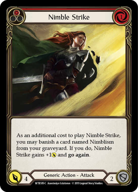 Nimble Strike (Red) Rainbow Foil Alpha