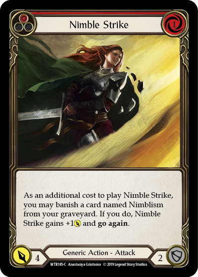 Nimble Strike (Red) Rainbow Foil Alpha