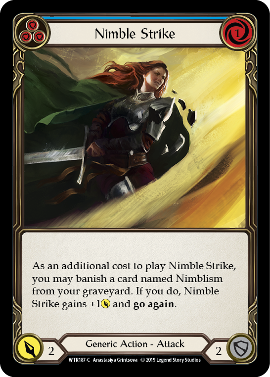 Nimble Strike (Blue) Rainbow Foil Alpha