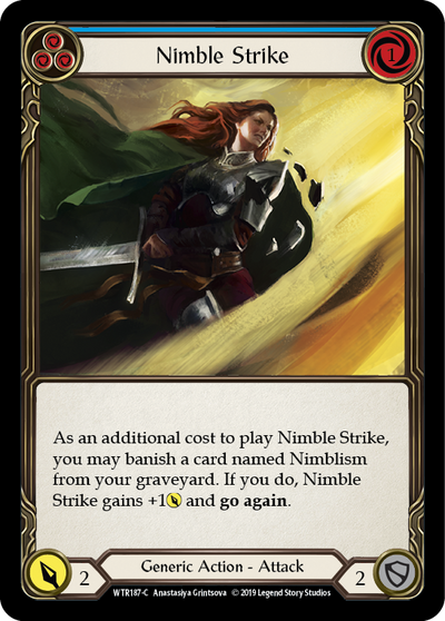 Nimble Strike (Blue) Rainbow Foil Alpha