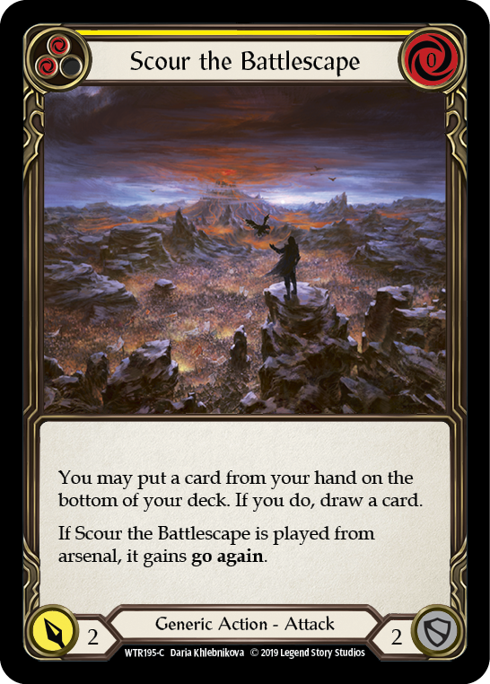 Scour the Battlescape (Yellow) Alpha