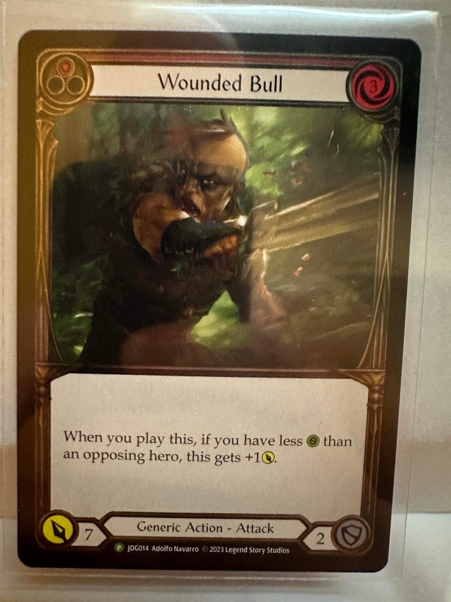 Wounded Bull (Red) Judge cold foil promo