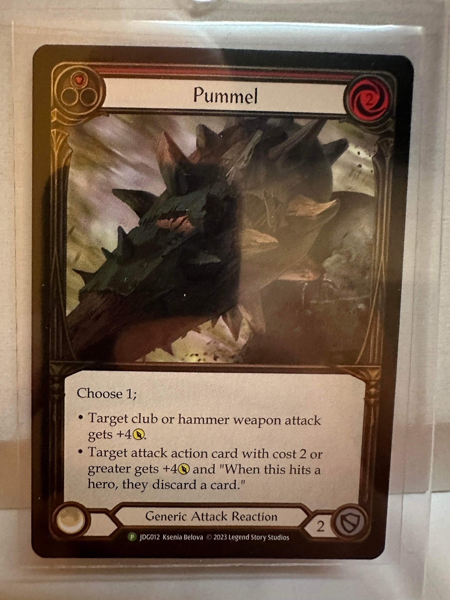 Pummel (Red) Judge cold foil promo
