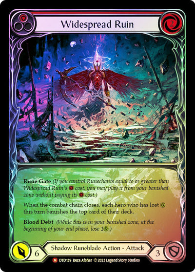 Widespread Ruin Extended Art Rainbow Foil